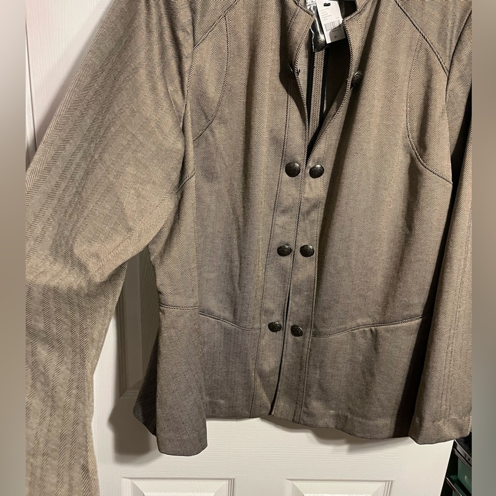 Lane Bryant Herringbone Blazer Sz 24 NWT - Picture 6 of 11